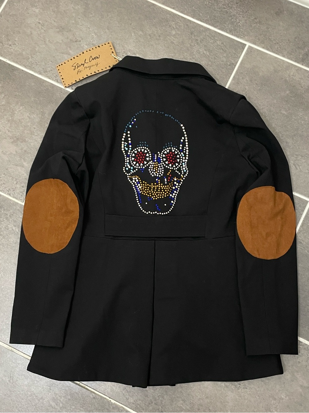 Sheryl Crow Rhinestone Skull Riding Jacket size Medium - Picture 4 of 9